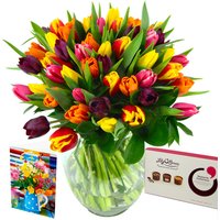 Mixed Tulips Gift Set