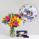 Happy Birthday Gift Set flowers