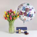 Spring Happy Birthday Gift Set flowers