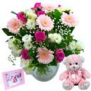 Baby Girl Flower Gift Set