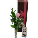 Single Pink Rose Gift Set