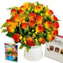 Rose and Freesia Gift Set