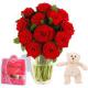 Hugs Romantic Gift Set flowers