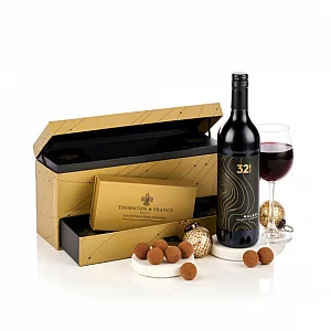Luxury Red Wine and Truffles Gift